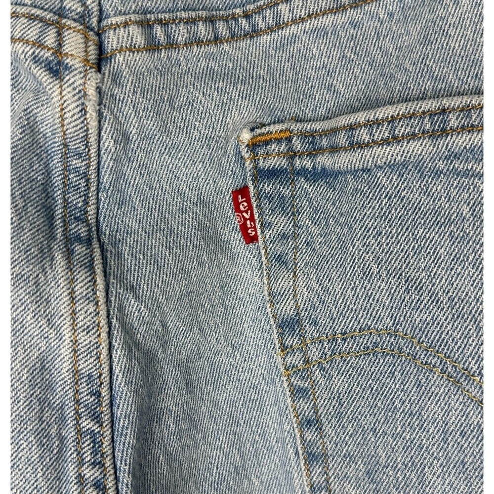 Levi's 505 Regular Fit Jeans Mens 36x34 Measured 32 Inseam Light Wash - Picture 8 of 16